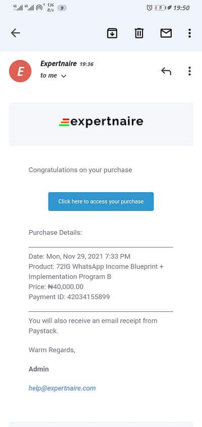 expertnaire registration FEE