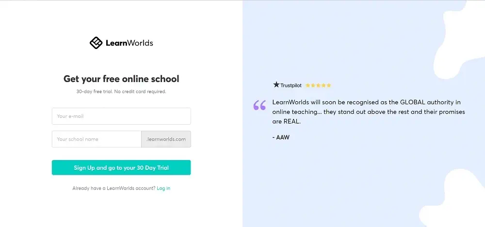 Getting started with LEARNWORLDS FREE TRIAL
