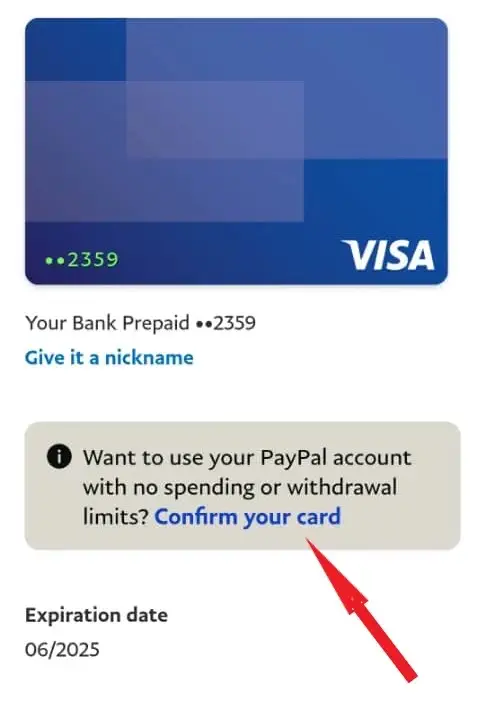 can you connect prepaid card to paypal
