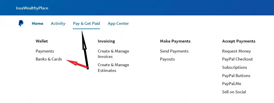 how to link uba prepaid card to paypal